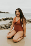 Mauna Loa One Piece | Front Tie Open Back Swimsuit